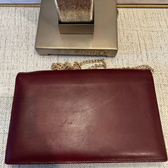 Givenchy Antigona Envelope Collection Bordeaux Leather Clutch - Picture 2 of 13